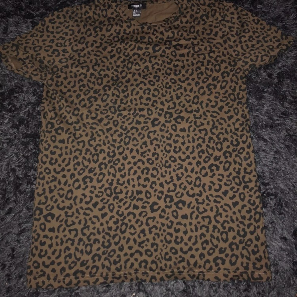 Leopard forever 21 shirt
